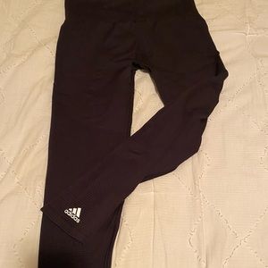 Adidas black stretch leggings size L